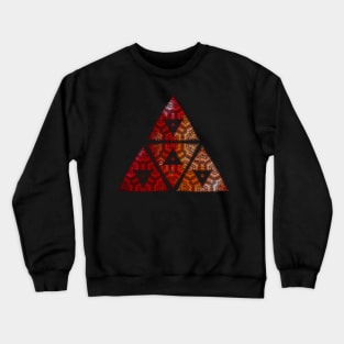 Red triangle gradient Crewneck Sweatshirt